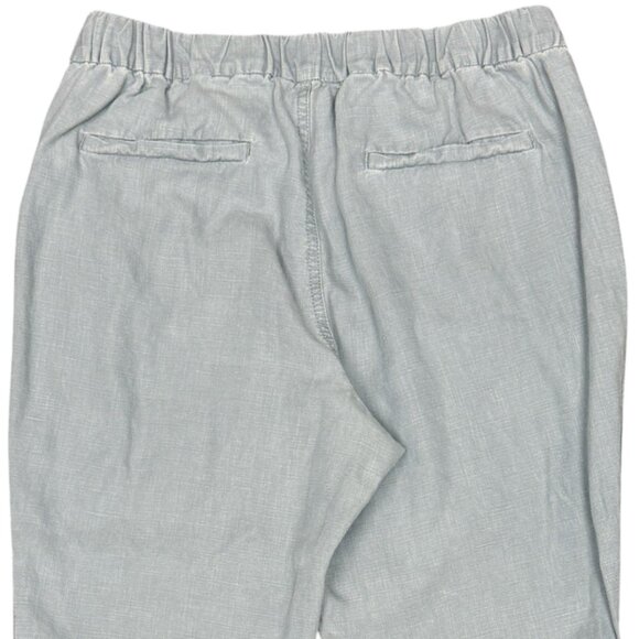 Women's J. CREW Linen/Lyocell Jogger Pull-On Pants Gray | Size 10P - Picture 4 of 9